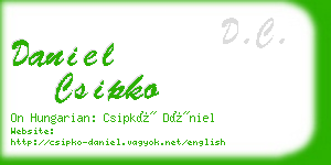 daniel csipko business card